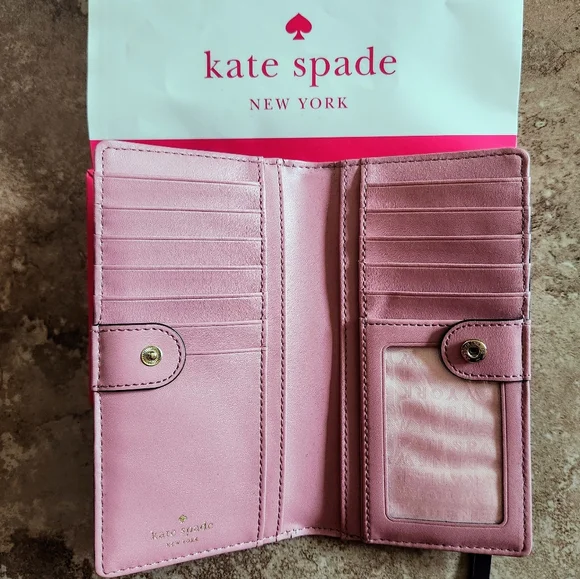 Kate Spade Purple Pink Wallet Like New - Picture 5 of 6